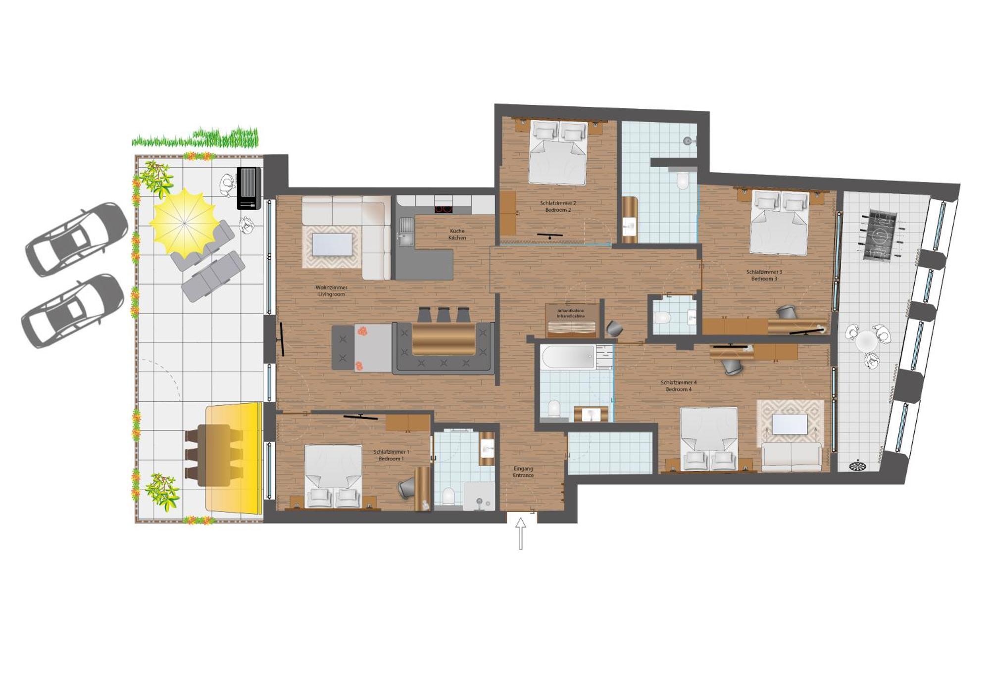 Apartmenthaus Goldeck Ried im Oberinntal Zewnętrze zdjęcie